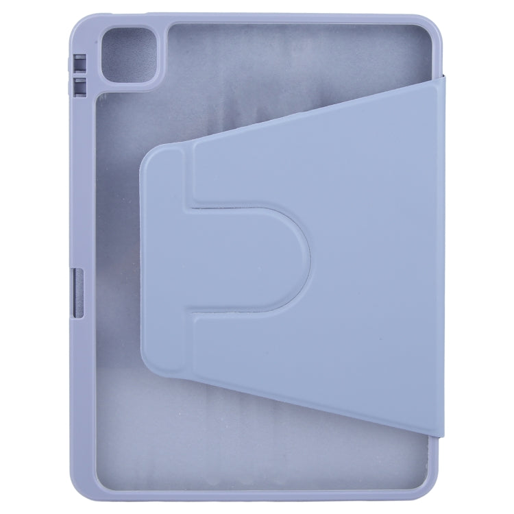 For iPad Pro 13 2025 / 2024 GEBEI Acrylic TPU 3-folding Rotating Smart Tablet Leather Case withh Pen Slot