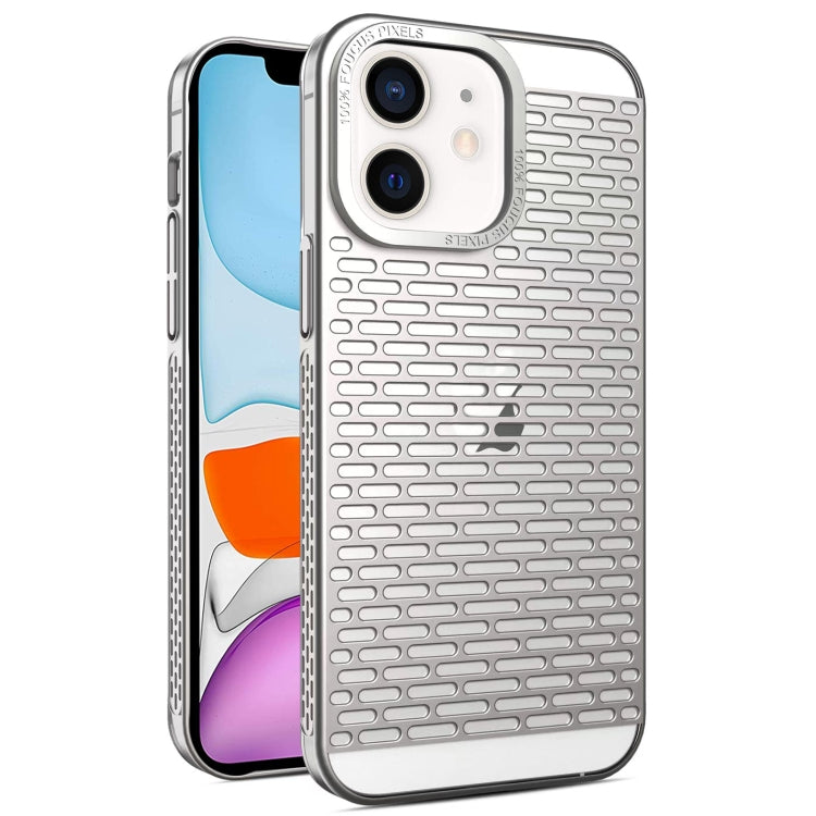 For iPhone 11 Hollow Matte Electroplated PC Heat Dissipation Phone Case
