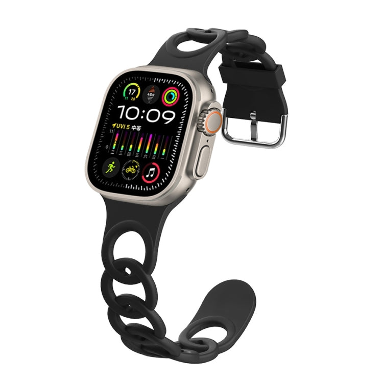 For Apple Watch Ultra 2 49mm Donut Hollow Silicone Watch Band