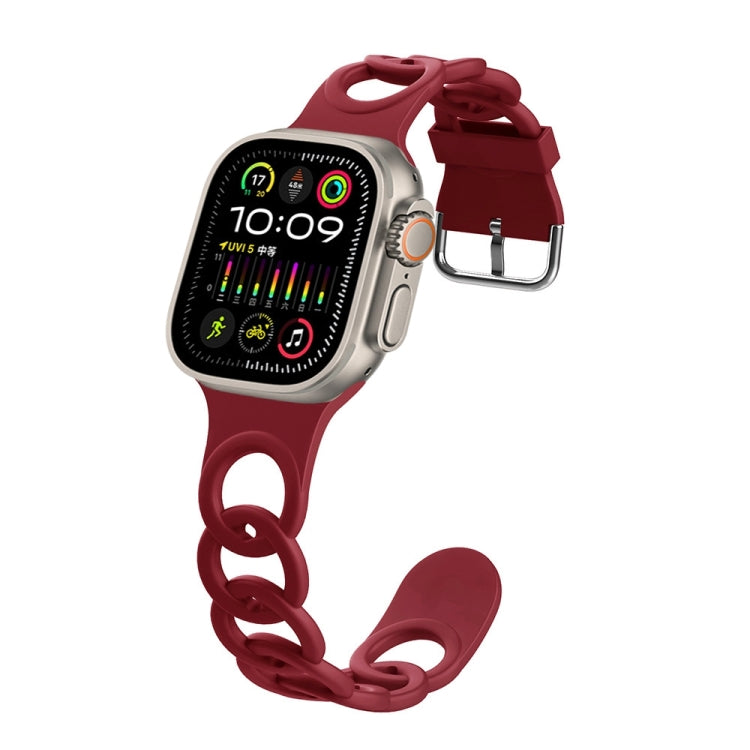 For Apple Watch Ultra 2 49mm Donut Hollow Silicone Watch Band