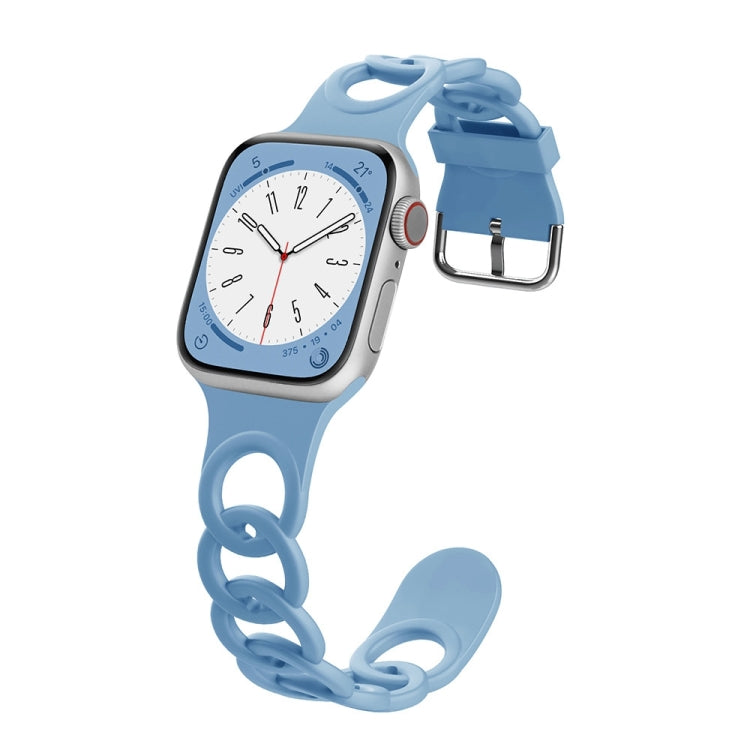 For Apple Watch Series 9 41mm Donut Hollow Silicone Watch Band