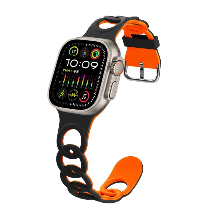 For Apple Watch Ultra 49mm Donut Hollow Silicone Watch Band