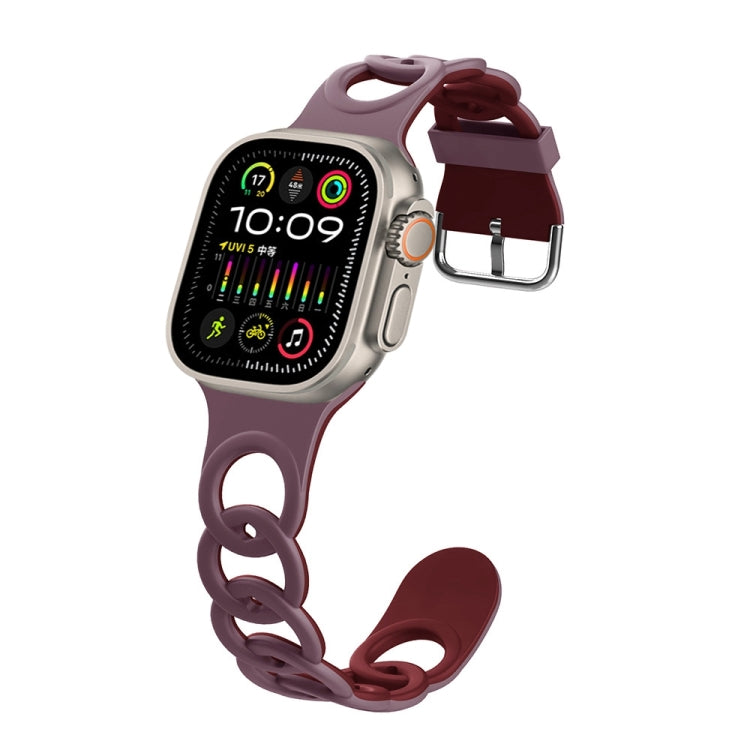 For Apple Watch Ultra 49mm Donut Hollow Silicone Watch Band