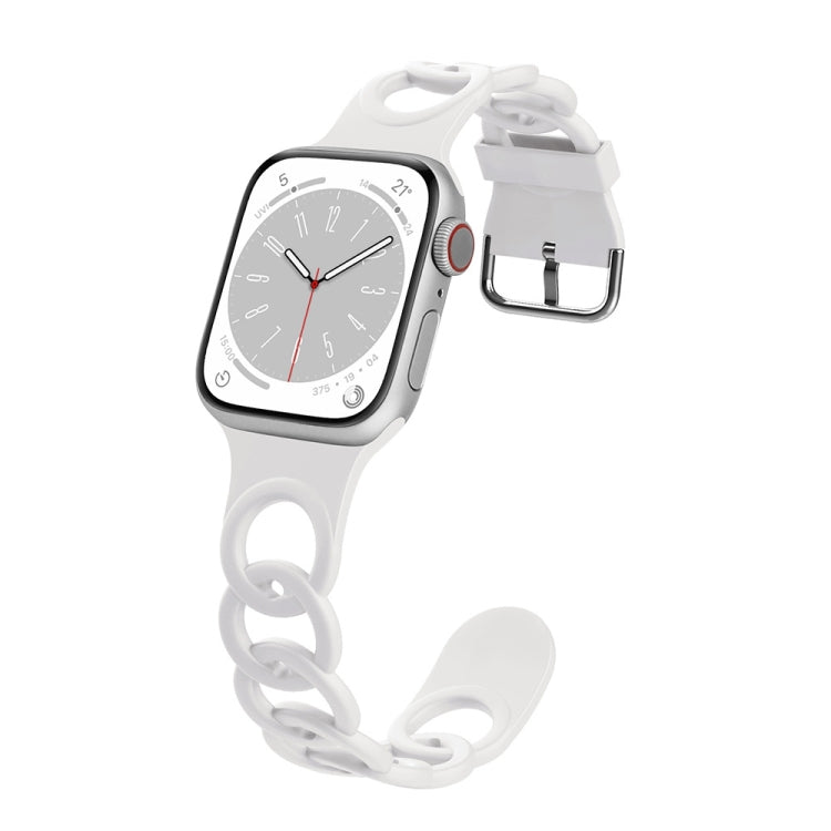For Apple Watch Series 8 41mm Donut Hollow Silicone Watch Band