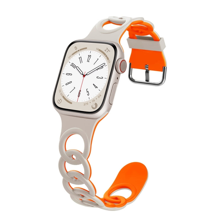 For Apple Watch Series 8 41mm Donut Hollow Silicone Watch Band