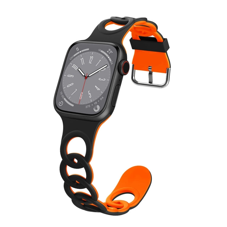 For Apple Watch SE 44mm Donut Hollow Silicone Watch Band