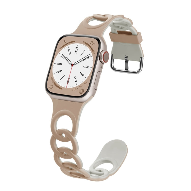 For Apple Watch SE 44mm Donut Hollow Silicone Watch Band