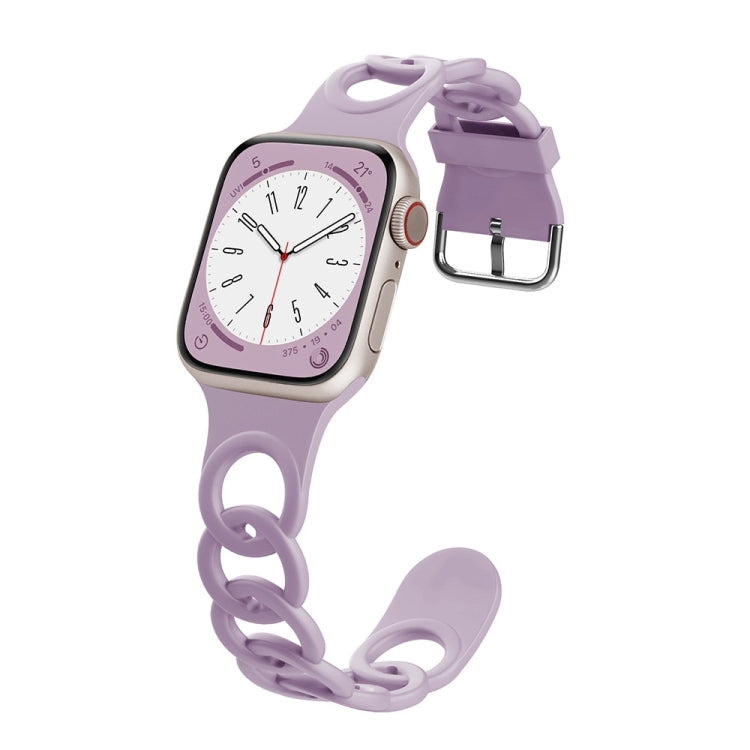 For Apple Watch SE 44mm Donut Hollow Silicone Watch Band