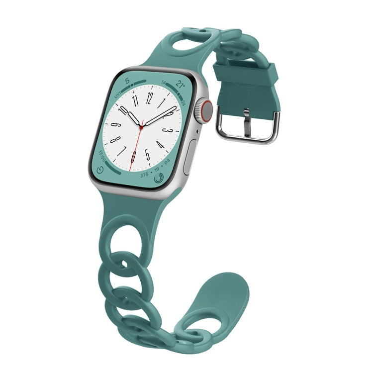For Apple Watch SE 44mm Donut Hollow Silicone Watch Band