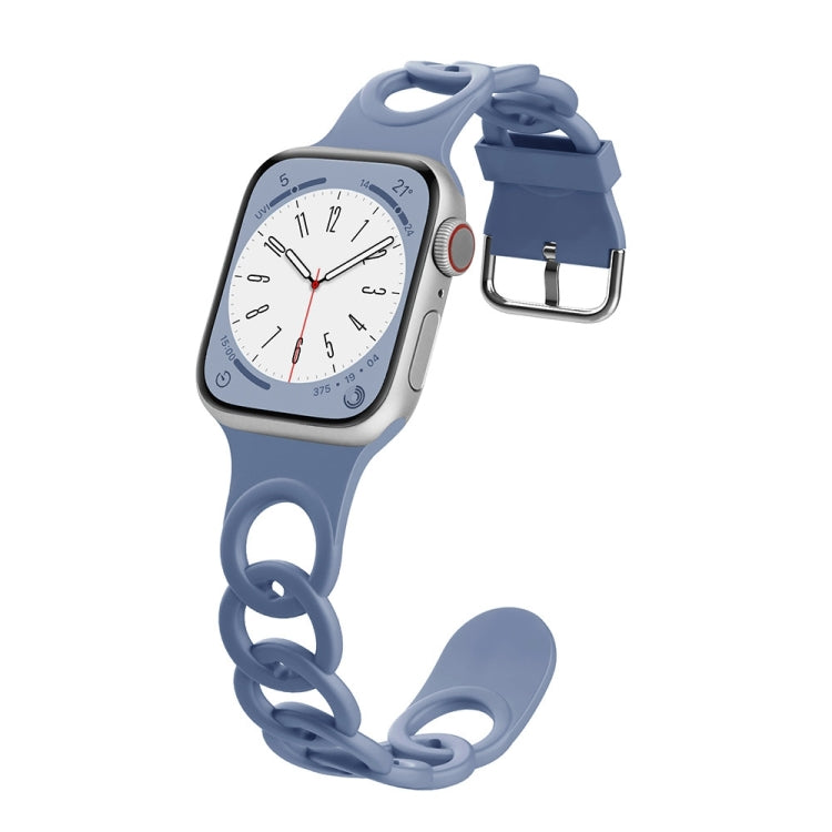 For Apple Watch SE 44mm Donut Hollow Silicone Watch Band