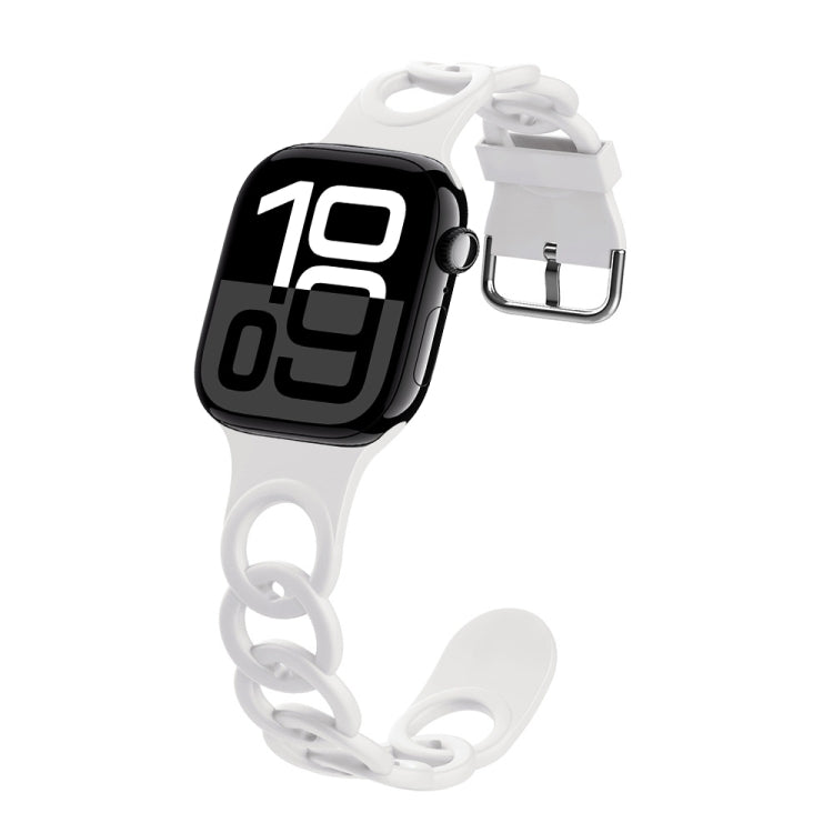 For Apple Watch Series 10 46mm Donut Hollow Silicone Watch Band