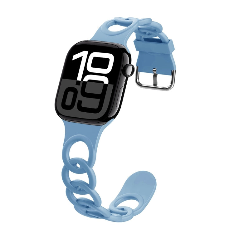 For Apple Watch Series 10 46mm Donut Hollow Silicone Watch Band