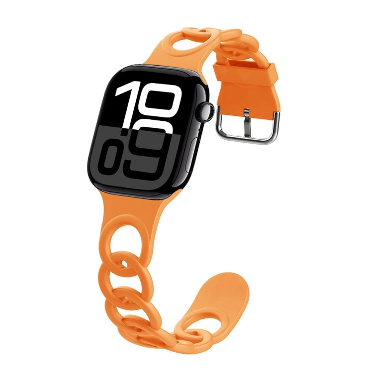 For Apple Watch Series 10 46mm Donut Hollow Silicone Watch Band