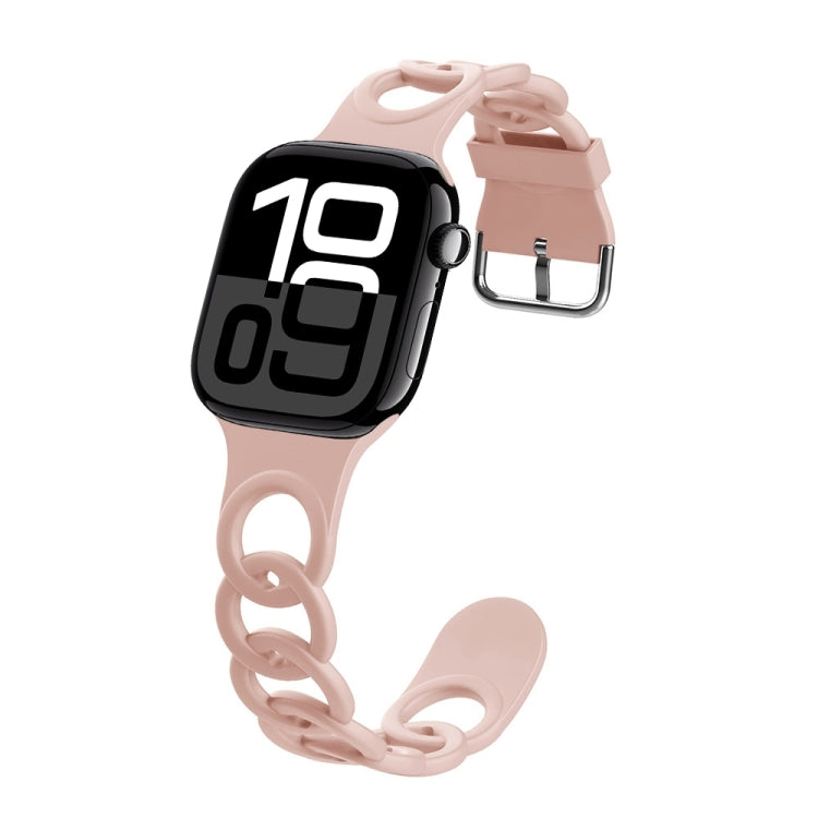 For Apple Watch Series 10 46mm Donut Hollow Silicone Watch Band