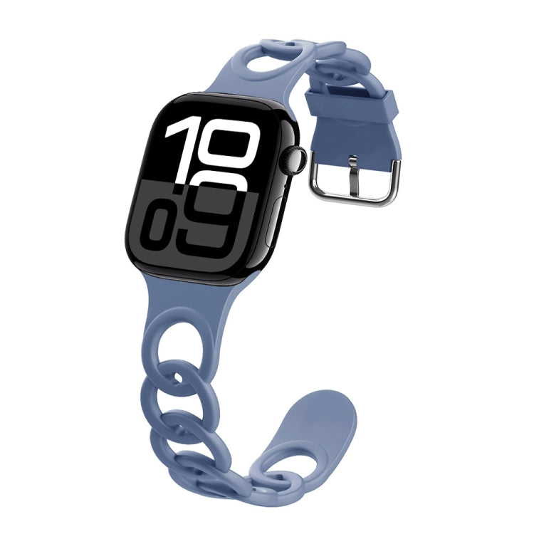 For Apple Watch Series 10 46mm Donut Hollow Silicone Watch Band