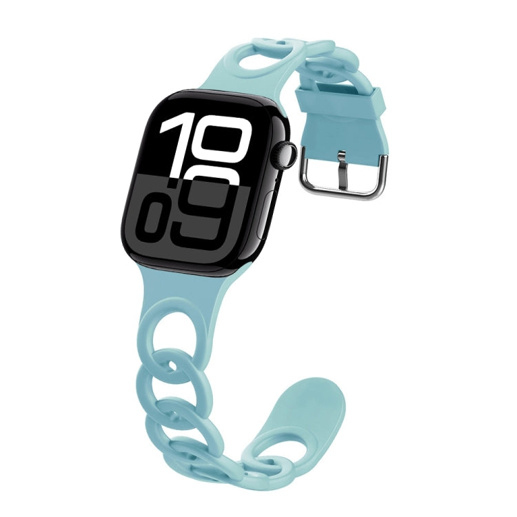For Apple Watch Series 10 42mm Donut Hollow Silicone Watch Band