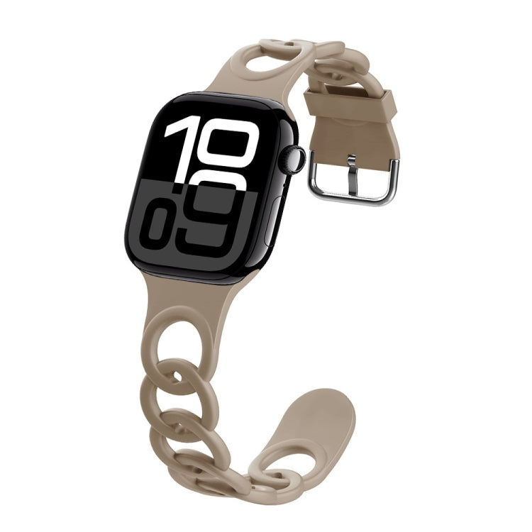 For Apple Watch Series 10 42mm Donut Hollow Silicone Watch Band