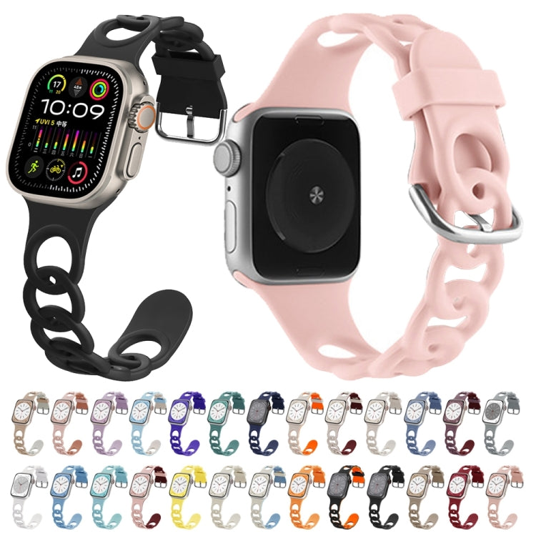 For Apple Watch SE 2022 40mm Donut Hollow Silicone Watch Band