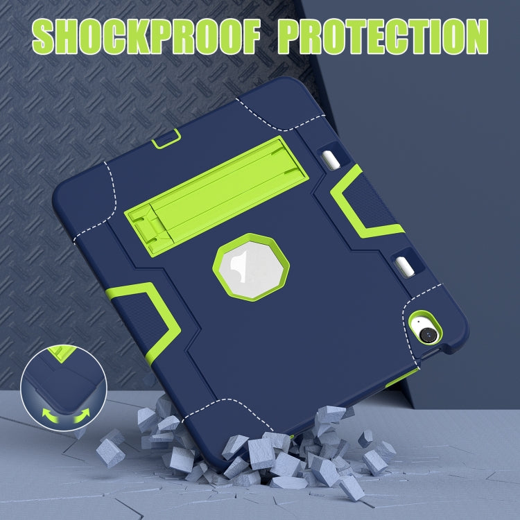 For iPad Air 13 2026 / 2025 / 2024 Contrast Color Silicone Acrylic PC Tablet Case with Holder