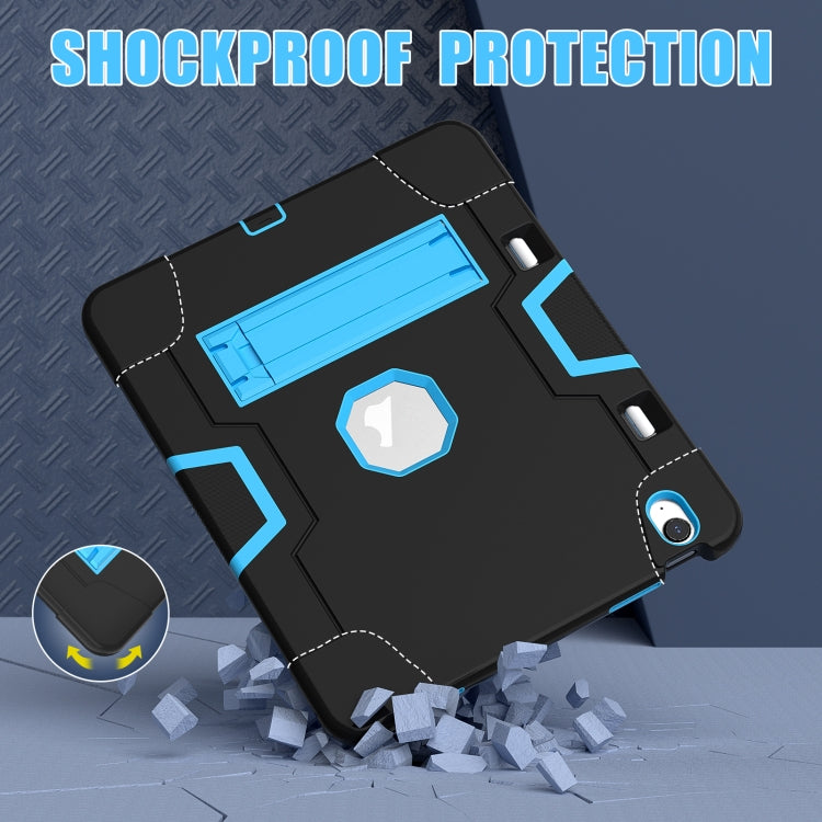 For iPad Air 13 2026 / 2025 / 2024 Contrast Color Silicone Acrylic PC Tablet Case with Holder