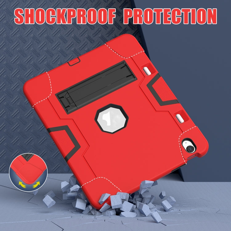 For iPad Air 13 2026 / 2025 / 2024 Contrast Color Silicone Acrylic PC Tablet Case with Holder