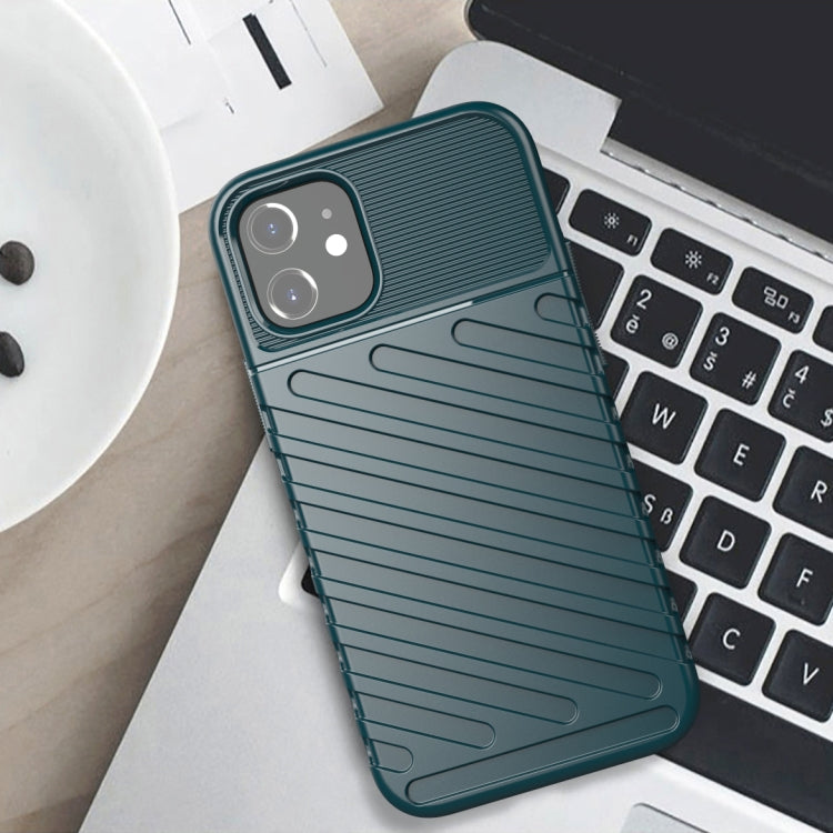 For iPhone 12 mini Thunderbolt Shockproof TPU Soft Case(Green)