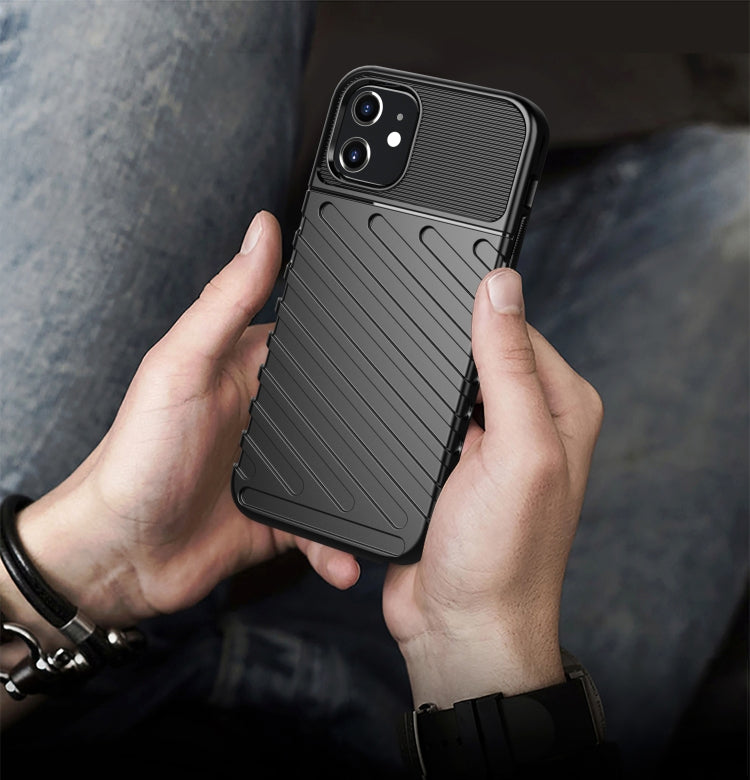 For iPhone 12 mini Thunderbolt Shockproof TPU Soft Case(Green)
