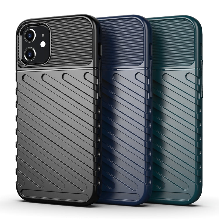 For iPhone 12 mini Thunderbolt Shockproof TPU Soft Case(Green)
