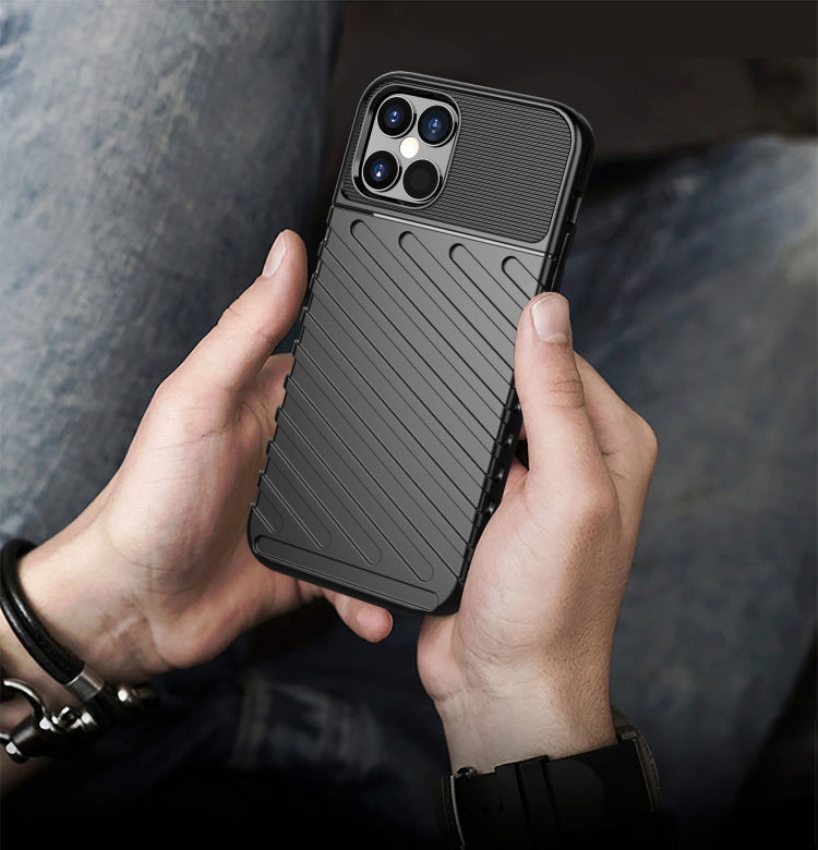 For iPhone 12 / 12 Pro Thunderbolt Shockproof TPU Soft Case