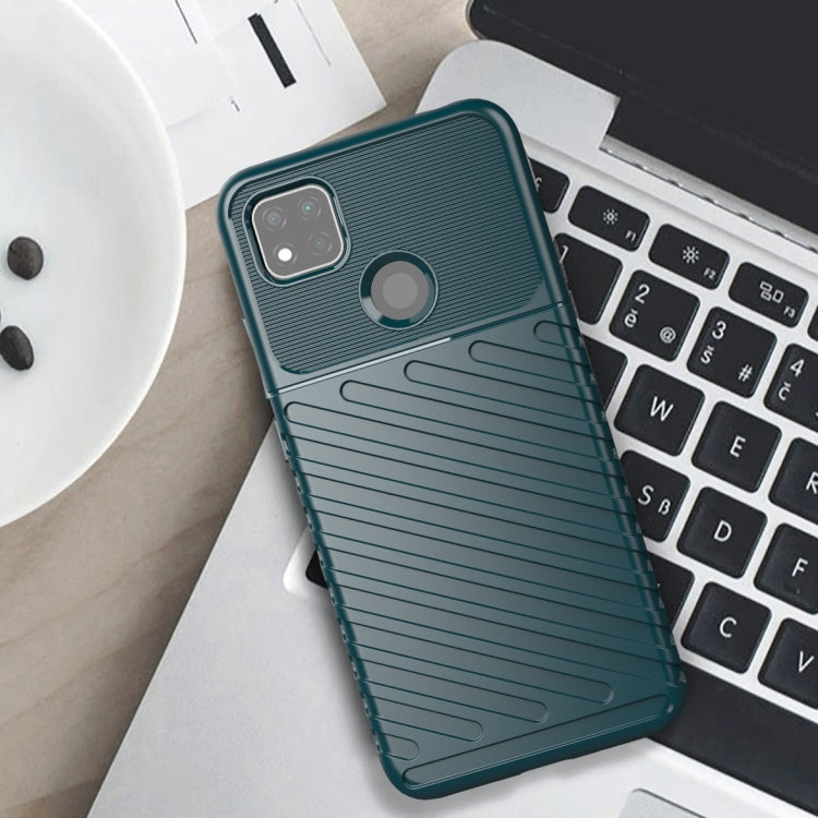 For Xiaomi Redmi 9C Thunderbolt Shockproof TPU Soft Case(Green)