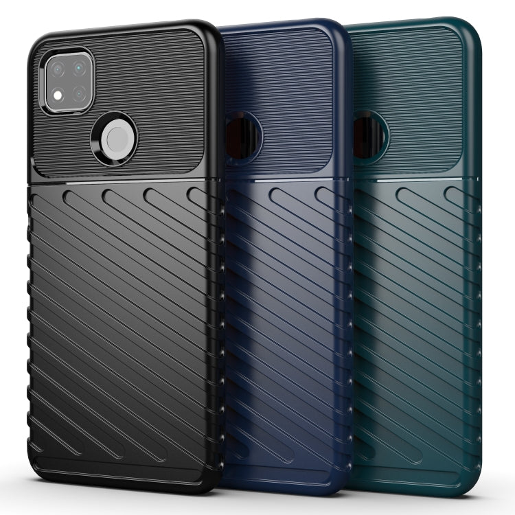 For Xiaomi Redmi 9C Thunderbolt Shockproof TPU Soft Case(Green)