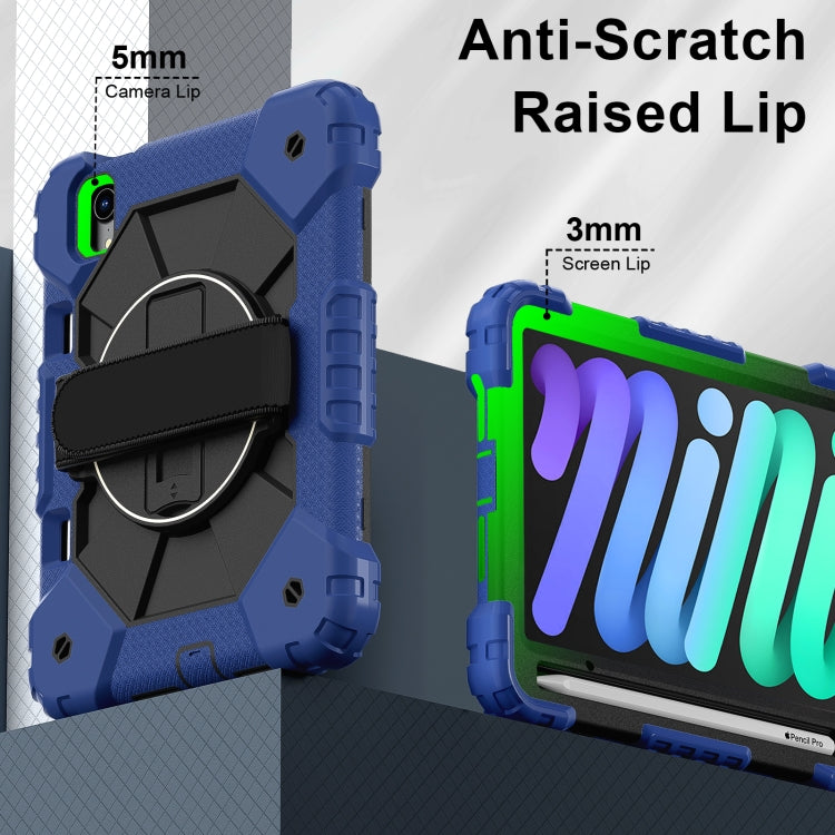 For iPad mini 2024 / mini 6 Contrast Color Robot Silicone Hybrid PC Tablet Case