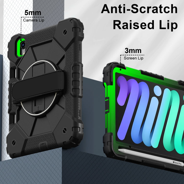 For iPad mini 2024 / mini 6 Contrast Color Robot Silicone Hybrid PC Tablet Case