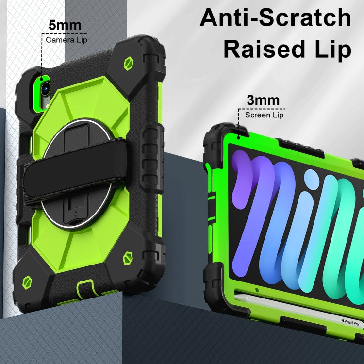 For iPad mini 2024 / mini 6 Contrast Color Robot Silicone Hybrid PC Tablet Case