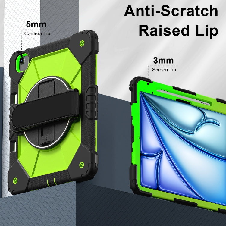 For iPad Air 13 2026 / 2025 / 2024 Contrast Color Robot Silicone Hybrid PC Tablet Case