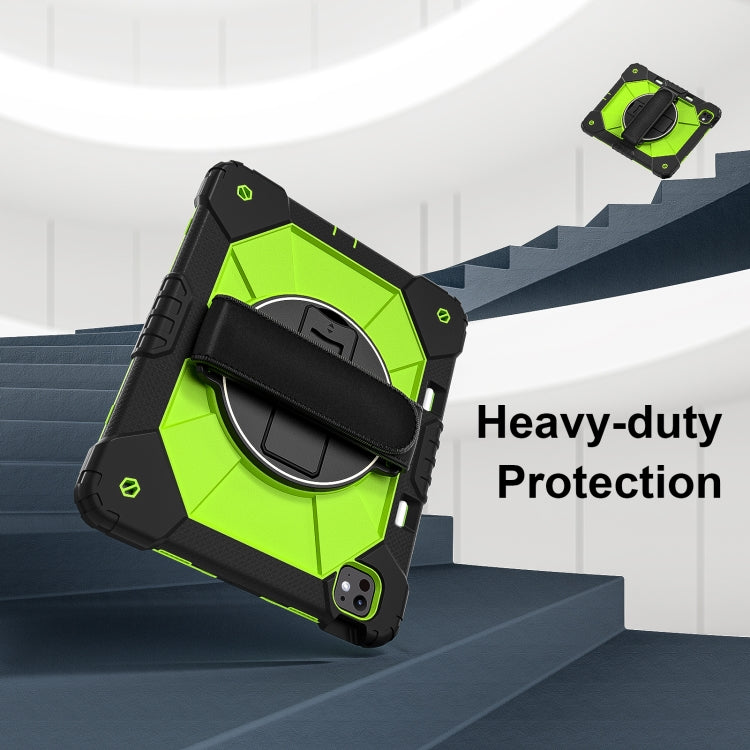 For iPad Pro 13 2025 / 2024 Contrast Color Robot Silicone Hybrid PC Tablet Case