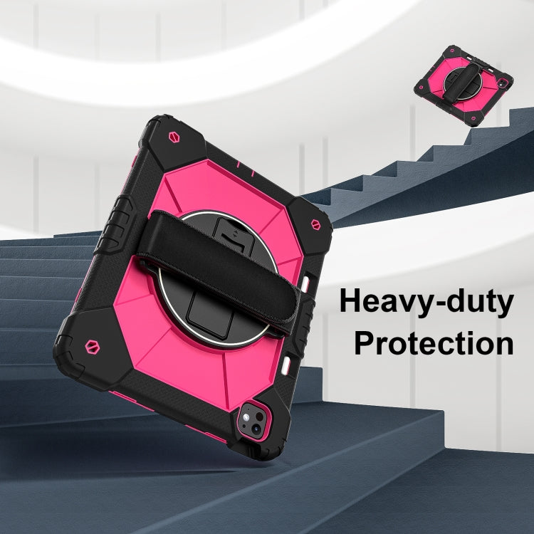 For iPad Pro 13 2025 / 2024 Contrast Color Robot Silicone Hybrid PC Tablet Case