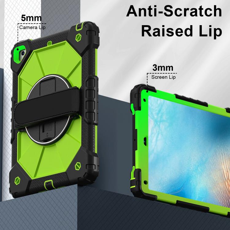 For iPad Pro 9.7 / 9.7 2018 / 2017 Contrast Color Robot Silicone Hybrid PC Tablet Case
