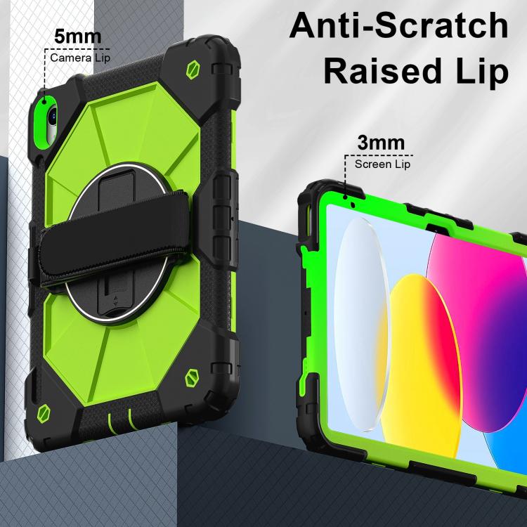 For iPad 2025 / 2022 Contrast Color Robot Silicone Hybrid PC Tablet Case