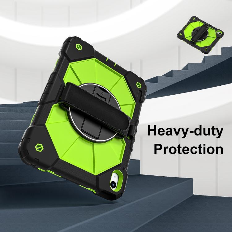 For iPad 2025 / 2022 Contrast Color Robot Silicone Hybrid PC Tablet Case