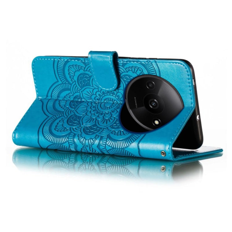 For Xiaomi Redmi A3 Sun Mandala Embossing Pattern Phone Leather Case