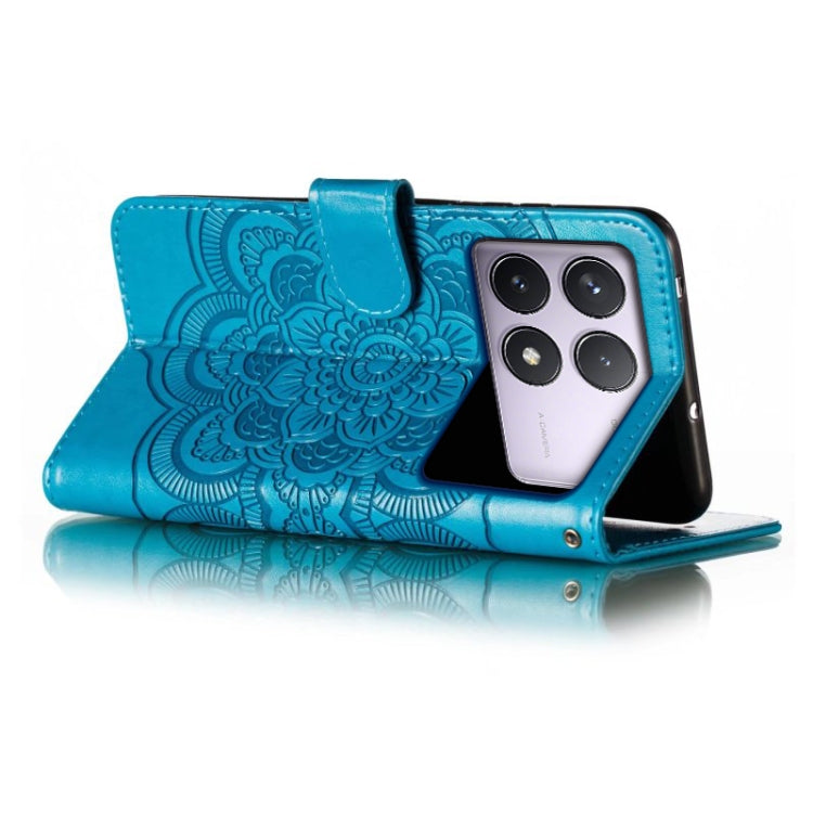 For Xiaomi Redmi K70 Sun Mandala Embossing Pattern Phone Leather Case