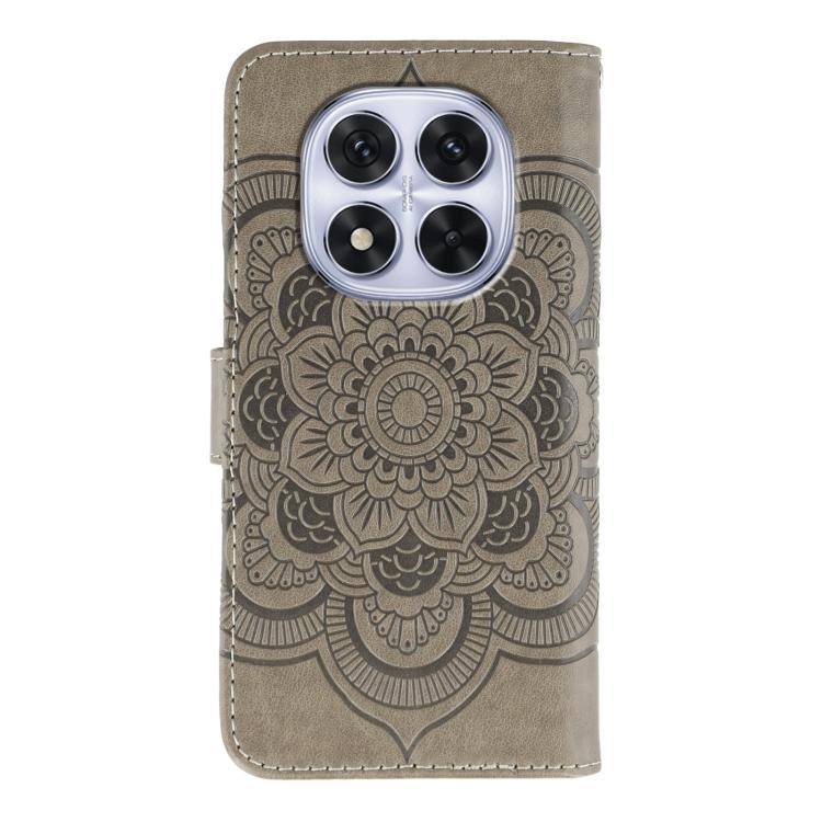 For Redmi Note 14 Pro 4G / 5G / Note 14 Pro+ Sun Mandala Embossing Pattern Phone Leather Case