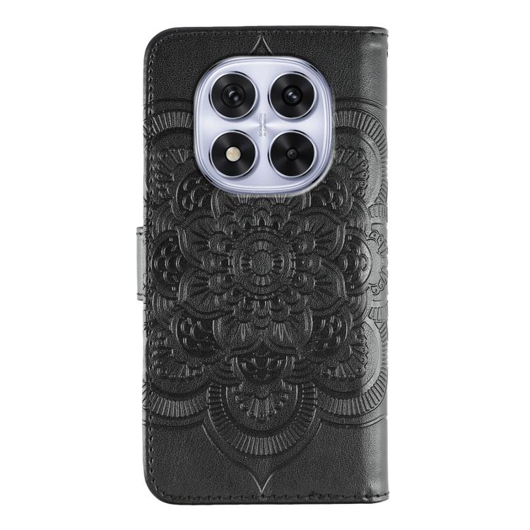 For Redmi Note 14 Pro 4G / 5G / Note 14 Pro+ Sun Mandala Embossing Pattern Phone Leather Case