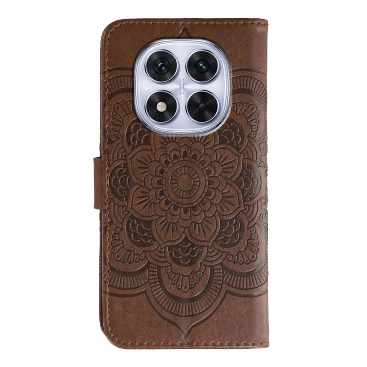 For Redmi Note 14 Pro 4G / 5G / Note 14 Pro+ Sun Mandala Embossing Pattern Phone Leather Case