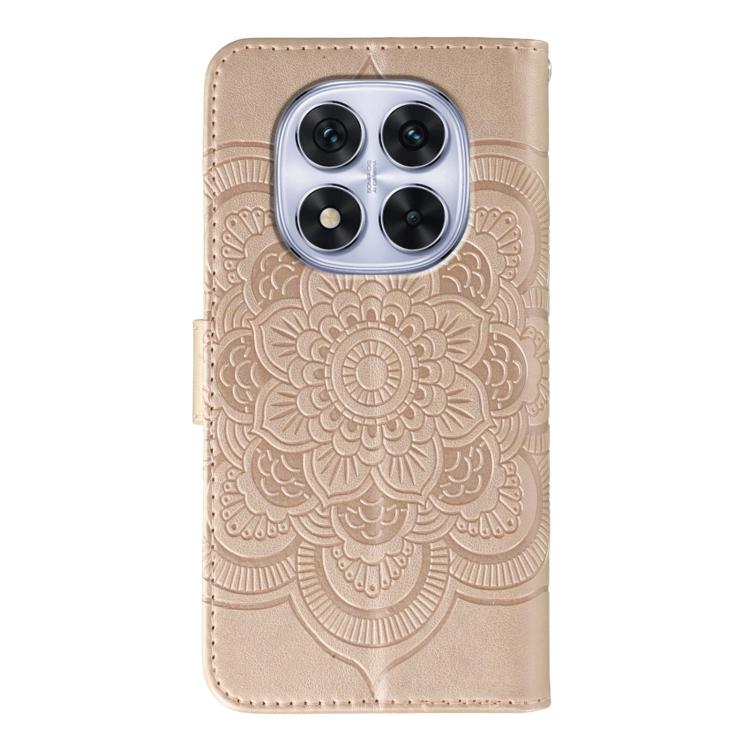 For Redmi Note 14 Pro 4G / 5G / Note 14 Pro+ Sun Mandala Embossing Pattern Phone Leather Case