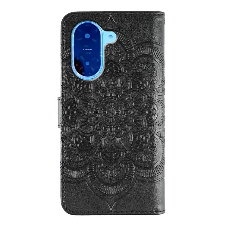 For Redmi A5 4G 173.3mm Sun Mandala Embossing Pattern Phone Leather Case