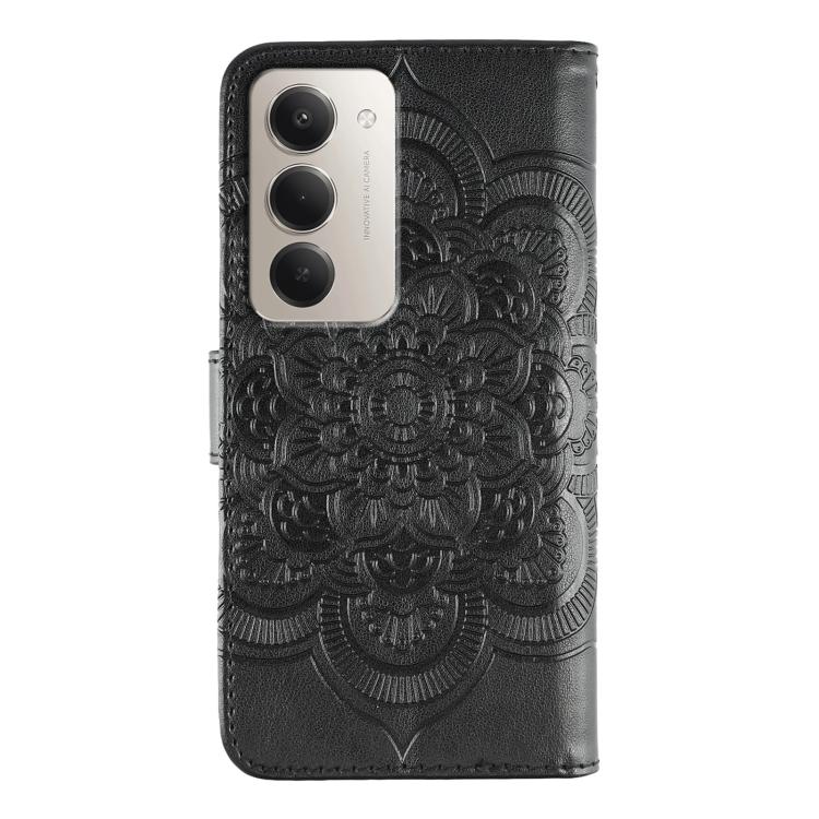 For Redmi 15 5G Global / 15 4G SEA Sun Mandala Embossing Pattern Phone Leather Case