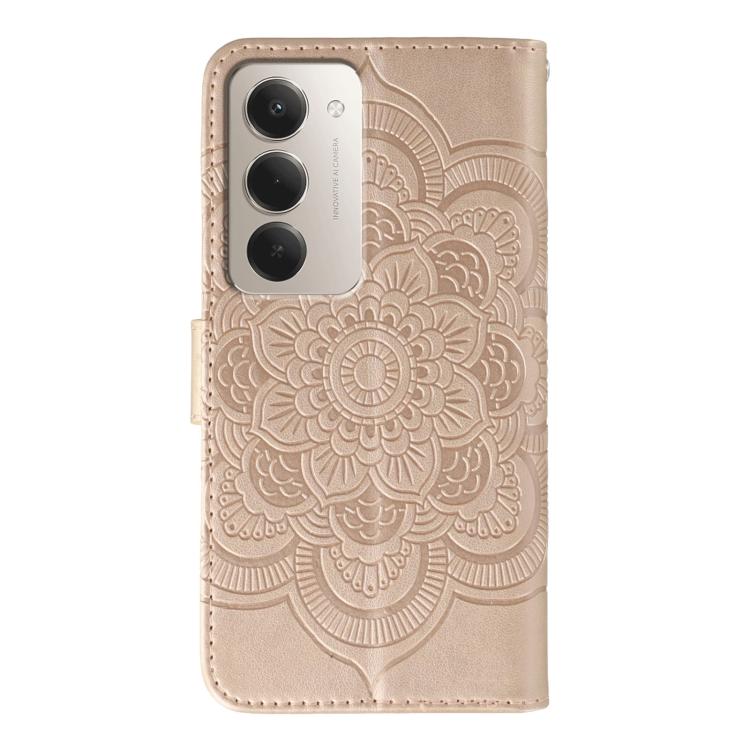 For Redmi 15 5G Global / 15 4G SEA Sun Mandala Embossing Pattern Phone Leather Case