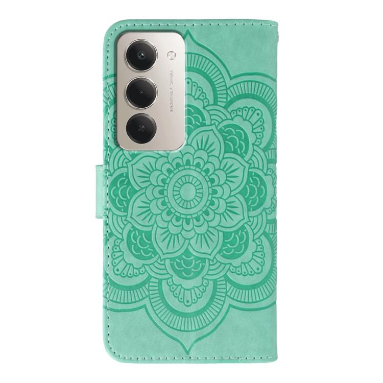 For Redmi 15 5G Global / 15 4G SEA Sun Mandala Embossing Pattern Phone Leather Case